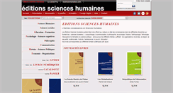 Desktop Screenshot of editions.scienceshumaines.com